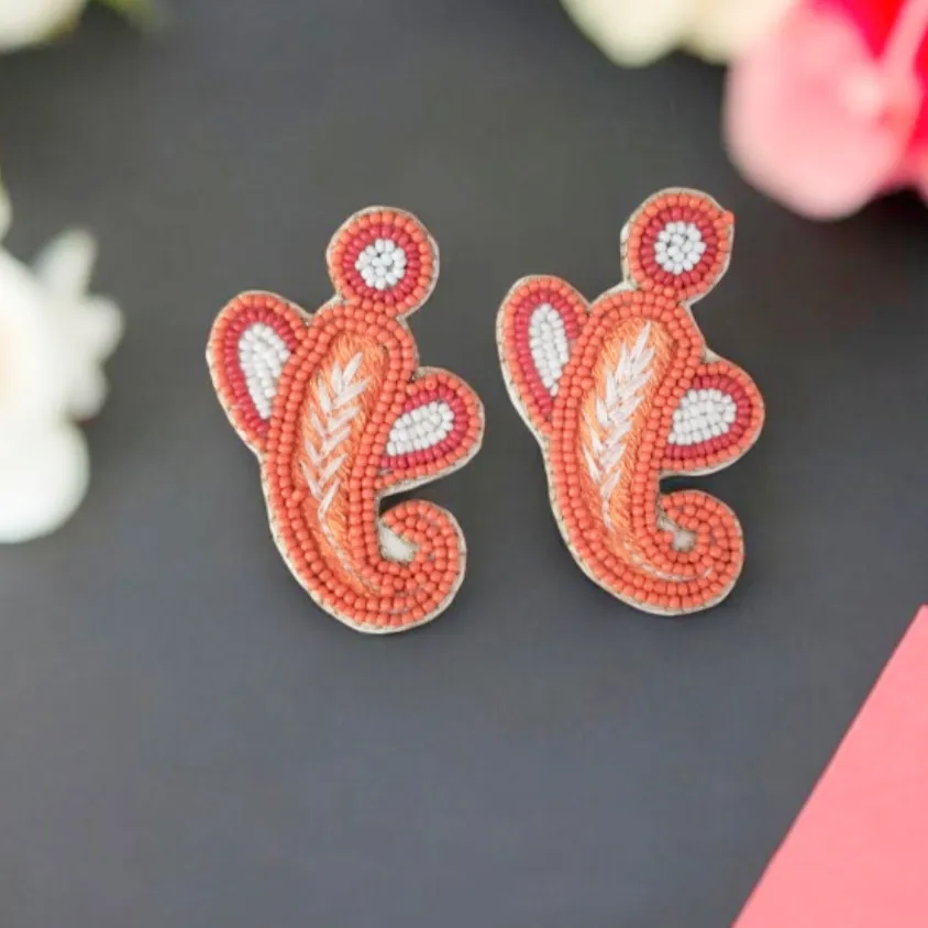 Buy Mini Ganesha Beaded Earrings from Rimberio Fashions - Reseller Bazzar